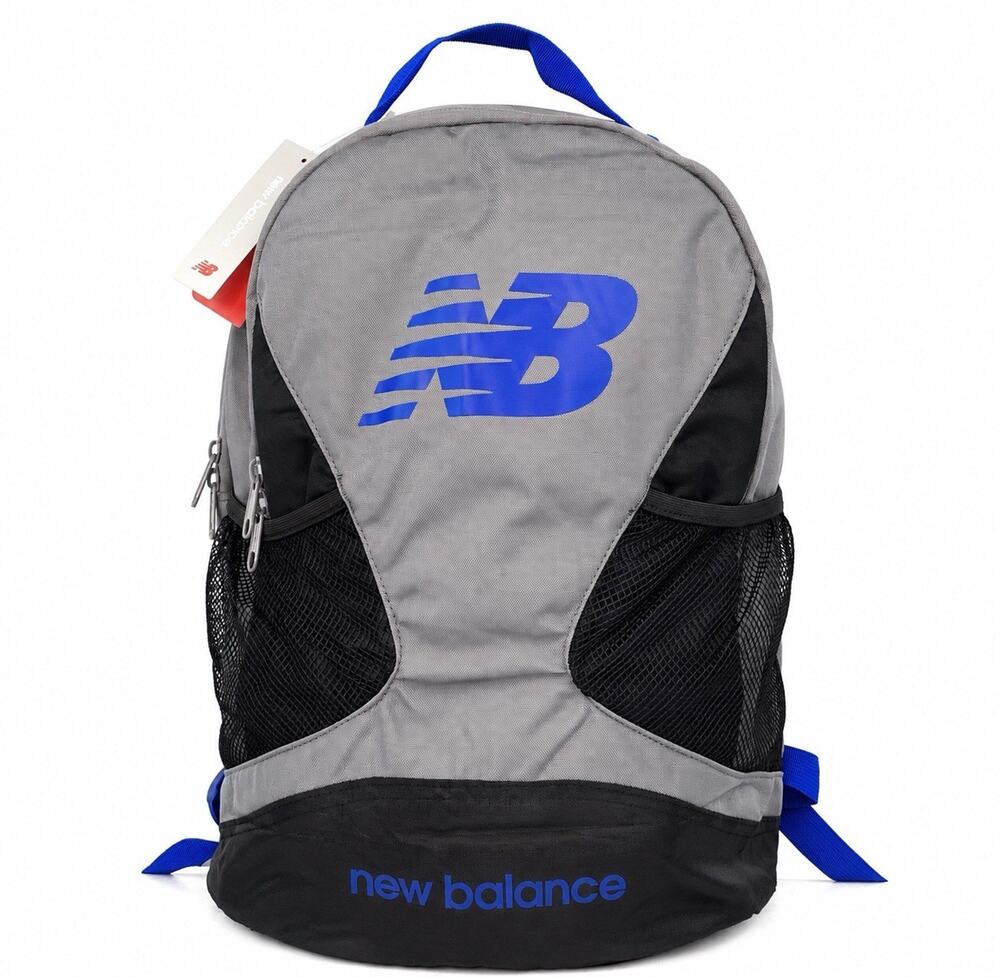 New Balance Players Backpack 17” Laptop Bag Gunmetal Blue LAB91011-GNM NWT
